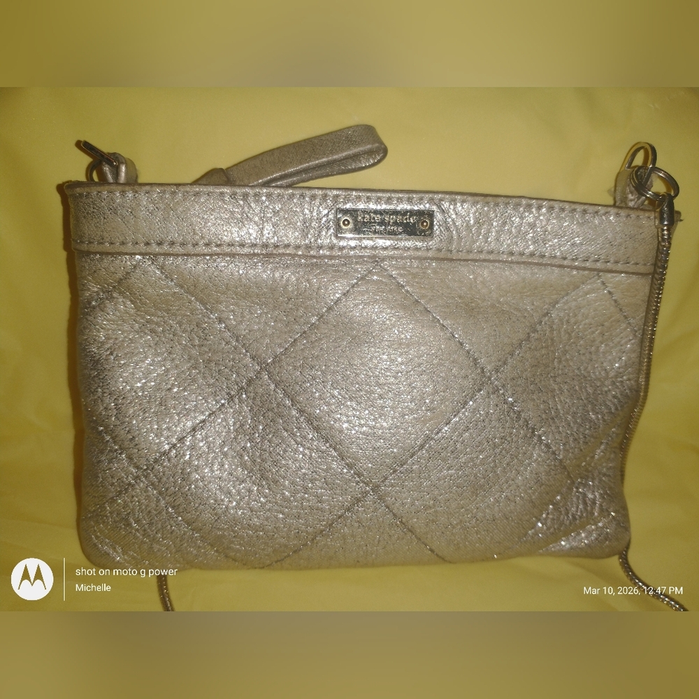EUC Kate Spade Quilted Dolly Crossbody With Storybook Lining